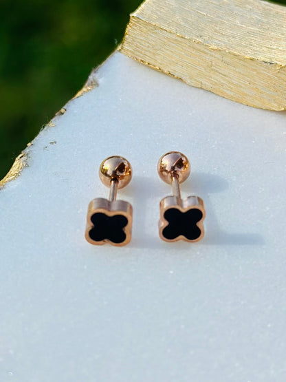 BLACK MINI EARRINGS