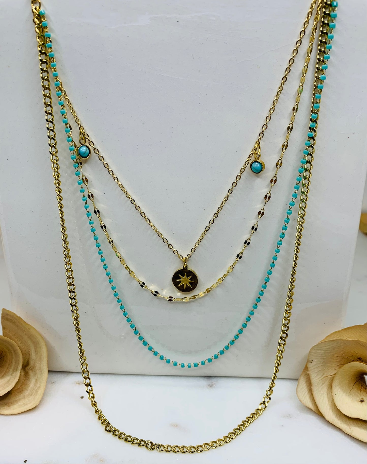 STAR MULTI LAYER NECKLACE