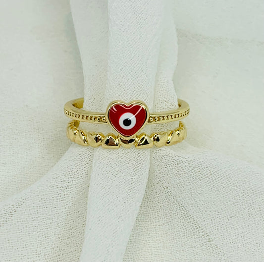 RED HEART RING